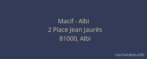 Macif - Albi