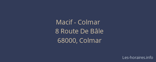 Macif - Colmar