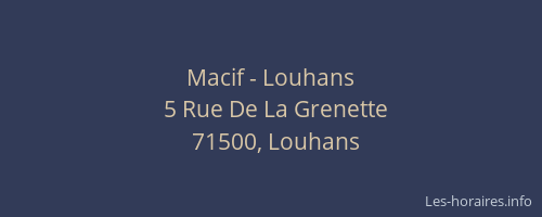 Macif - Louhans