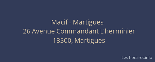 Macif - Martigues