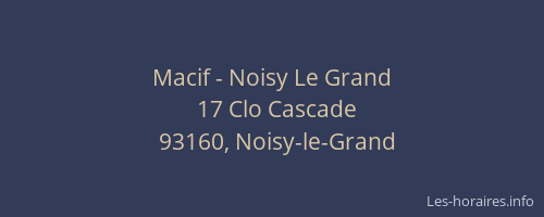 Macif - Noisy Le Grand