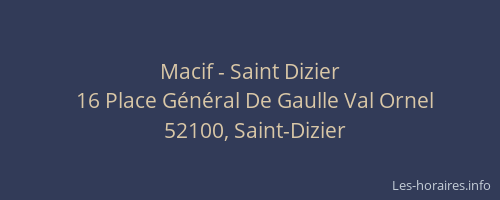 Macif - Saint Dizier