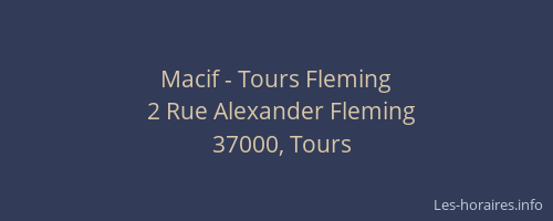 Macif - Tours Fleming