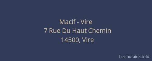 Macif - Vire