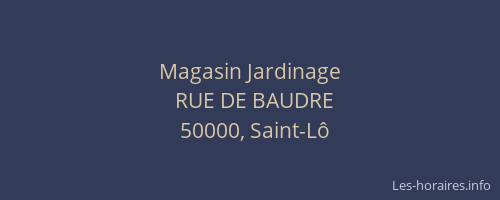 Magasin Jardinage