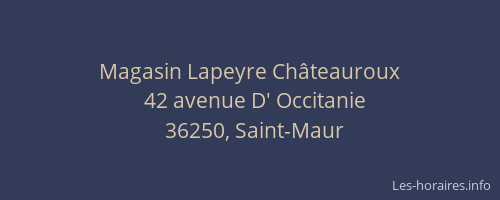Magasin Lapeyre Châteauroux