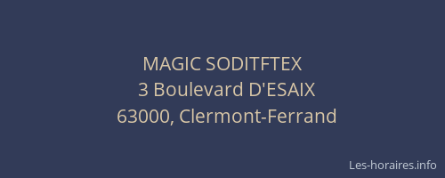 MAGIC SODITFTEX