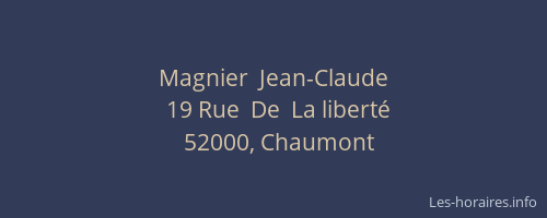 Magnier  Jean-Claude