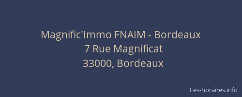 Magnific'Immo FNAIM - Bordeaux