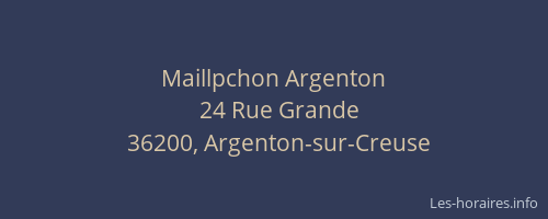 Maillpchon Argenton