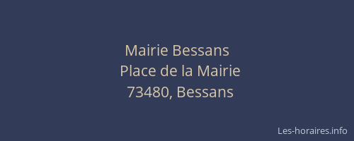 Mairie Bessans