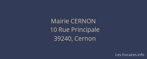 Mairie CERNON