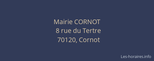 Mairie CORNOT