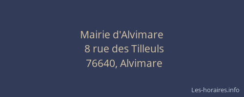 Mairie d'Alvimare