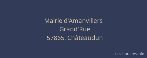 Mairie d'Amanvillers