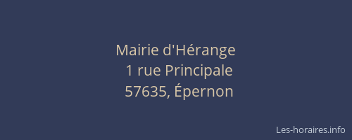 Mairie d'Hérange
