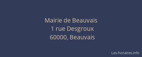 Mairie de Beauvais