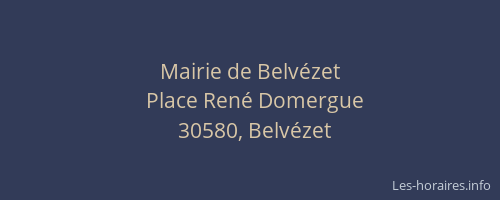 Mairie de Belvézet