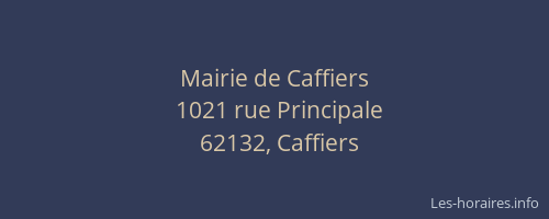 Mairie de Caffiers