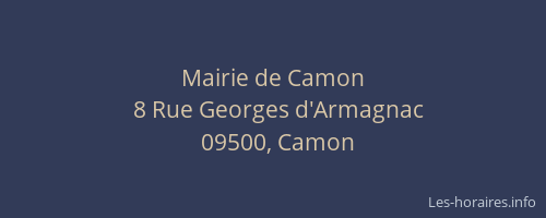 Mairie de Camon