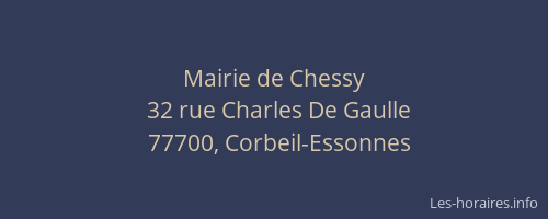 Mairie de Chessy