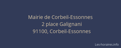 Mairie de Corbeil-Essonnes