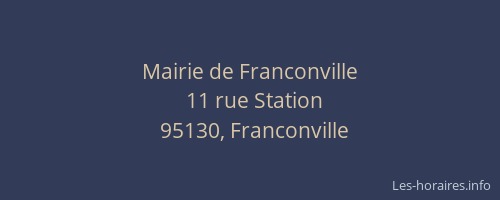 Mairie de Franconville