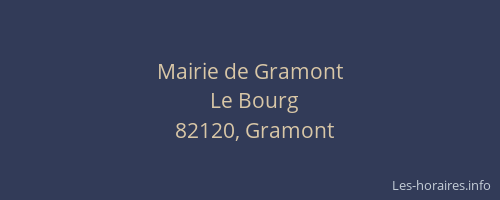 Mairie de Gramont