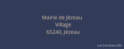 Mairie de Jézeau