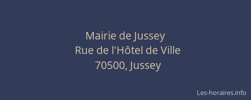 Mairie de Jussey