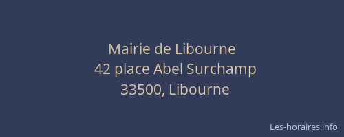 Mairie de Libourne