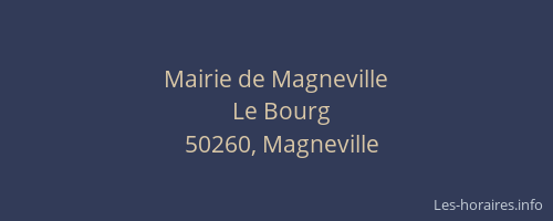 Mairie de Magneville