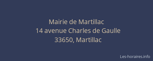 Mairie de Martillac