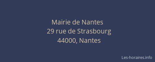 Mairie de Nantes