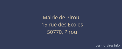 Mairie de Pirou