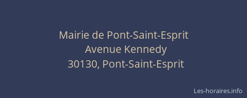 Mairie de Pont-Saint-Esprit