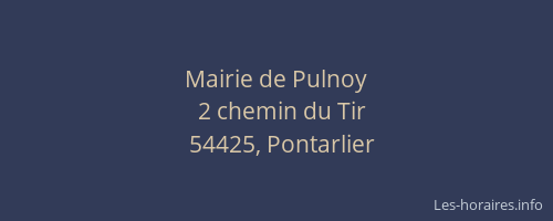 Mairie de Pulnoy