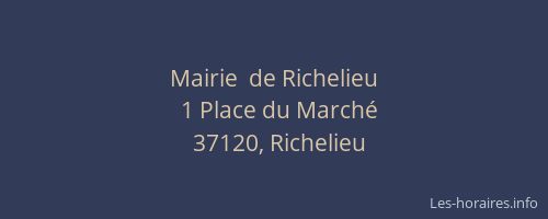 Mairie  de Richelieu