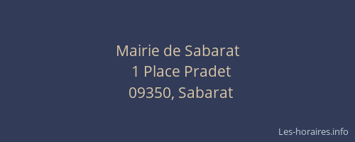 Mairie de Sabarat