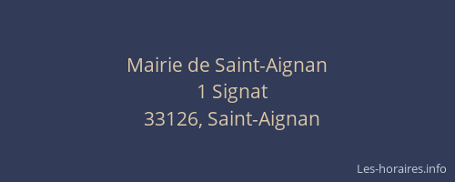 Mairie de Saint-Aignan