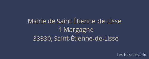 Mairie de Saint-Étienne-de-Lisse