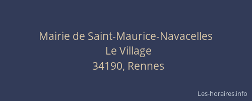 Mairie de Saint-Maurice-Navacelles