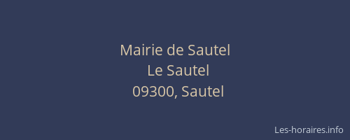 Mairie de Sautel