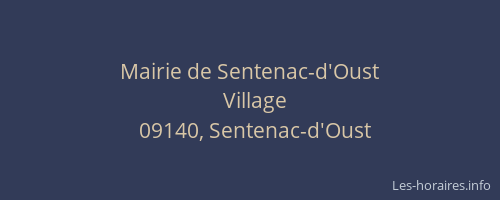 Mairie de Sentenac-d'Oust