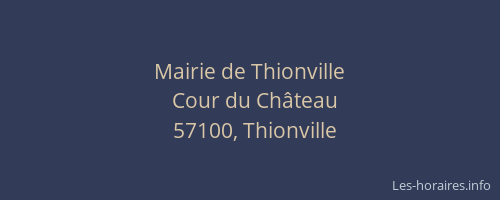 Mairie de Thionville