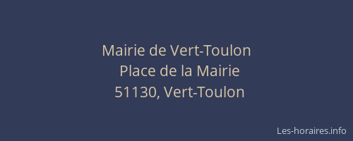 Mairie de Vert-Toulon