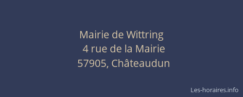 Mairie de Wittring