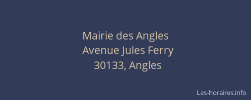 Mairie des Angles