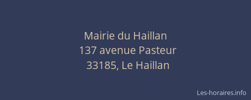 Mairie du Haillan