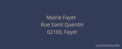 Mairie Fayet